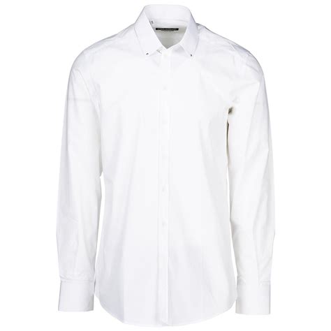 dolce gabbana white button up male photography|dolce and gabbana shirts.